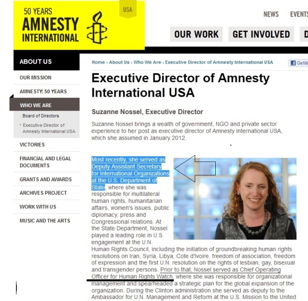 Amnesty+HRW controlled by USAgovernment since years
